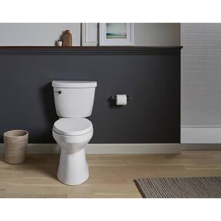 KOHLER Cimarron Revolution 360 Complete Solution 2-Piece 1.28 GPF Single Flush Elongated Toilet in White Seat Included (6-Pack) K-31648-6-0