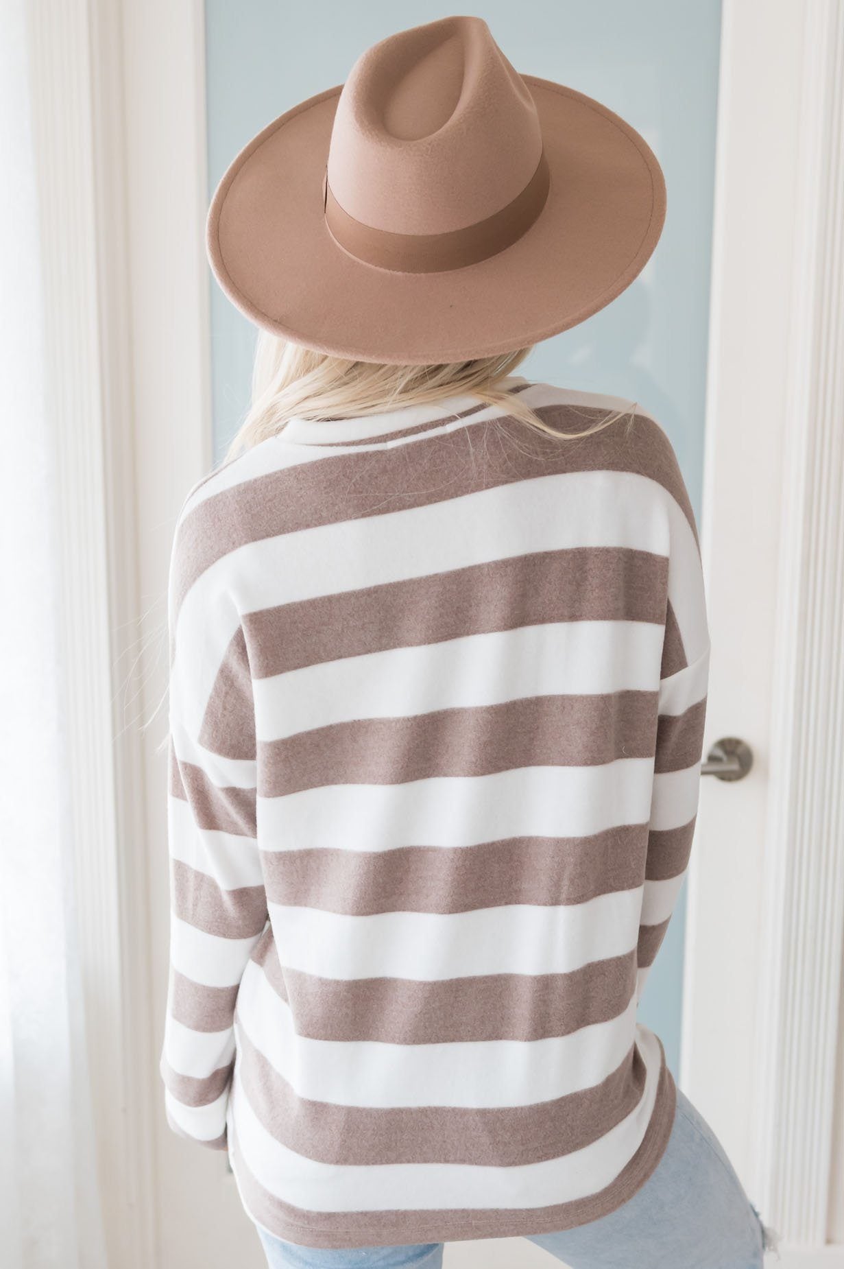 Softest Stripes Modest Blouse