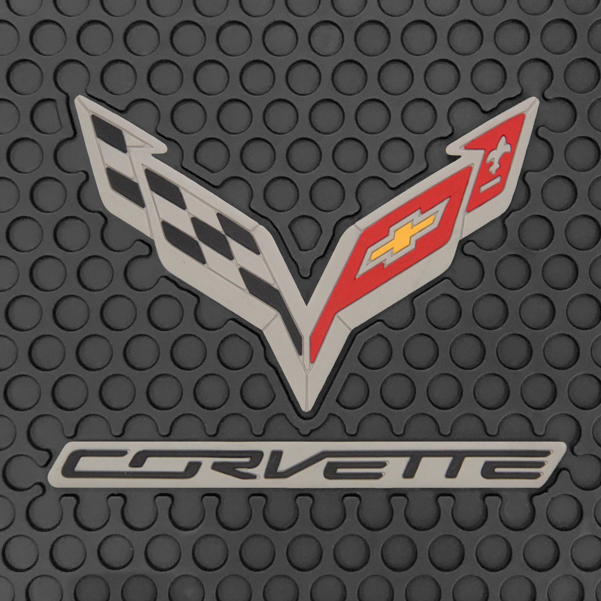 Lloyd Mats Corvette C7 Signature Rubber All Weather Floor Mats 2014 - 2019 2pc Set