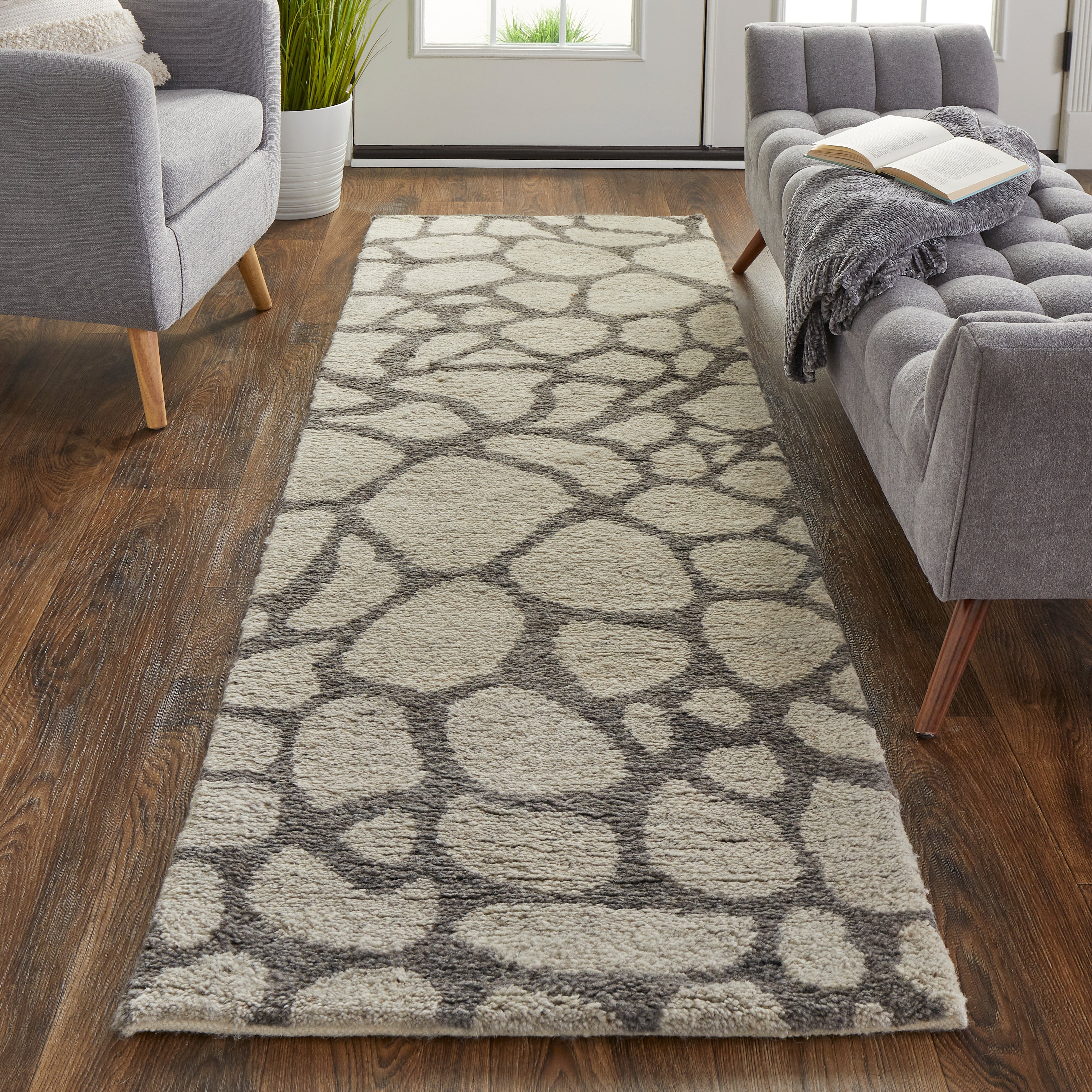 Belden Hand Knotted Gray Rug