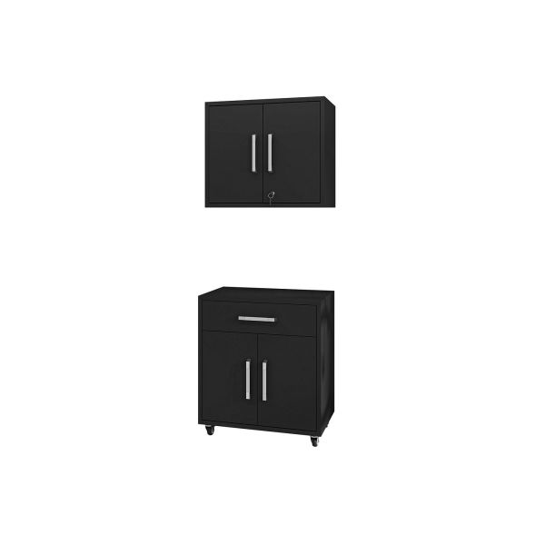 Eiffel 2-Piece Garage Set in Matte Black