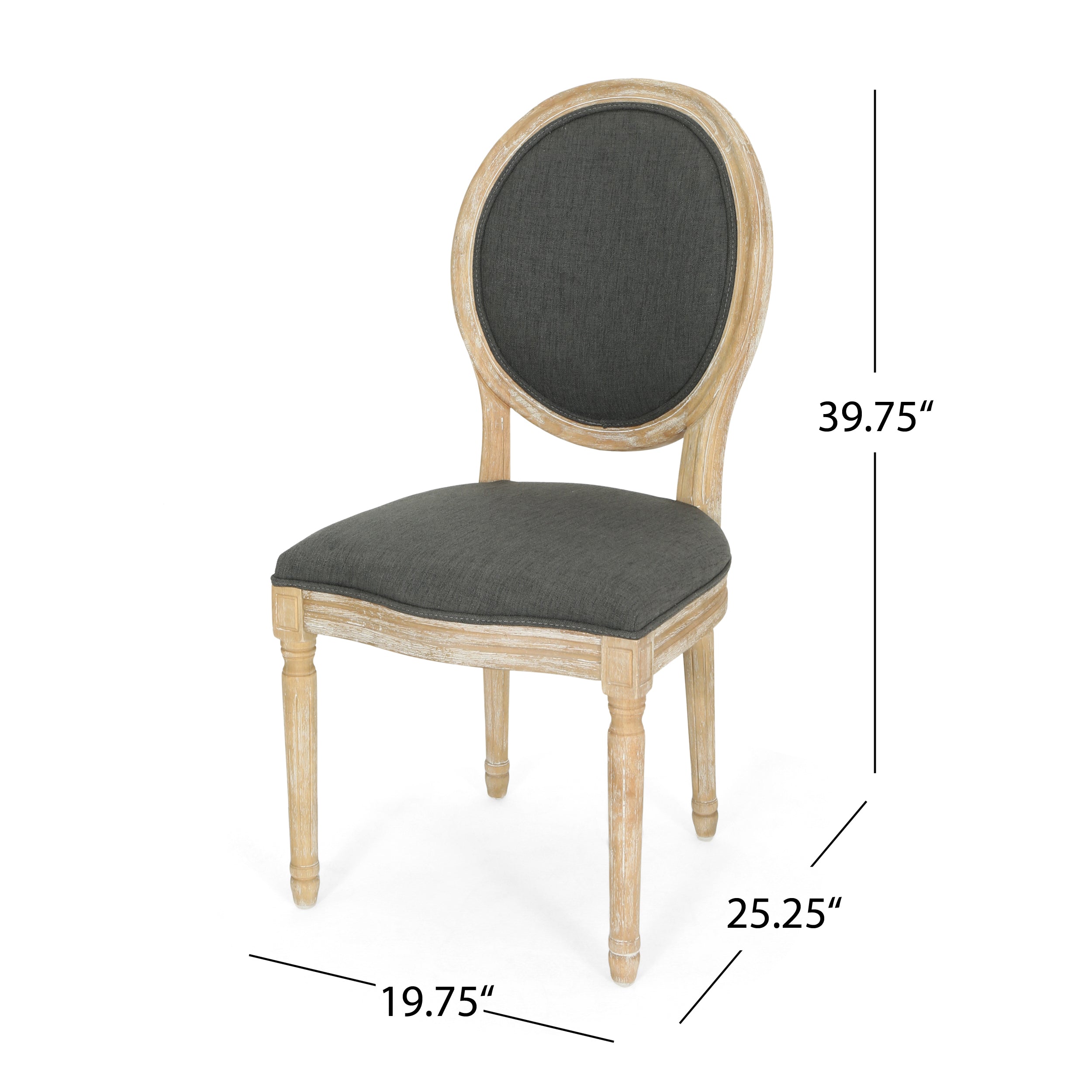 Reed Upholstered French Design Dining Chairs