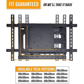 Aeon Stands and Mounts Full Motion TV Wall Mount with Included HDMI Cable Fits 37 in. - 70 in. TV and VESA Compatible 600 mm x 400 mm Aeon-40200