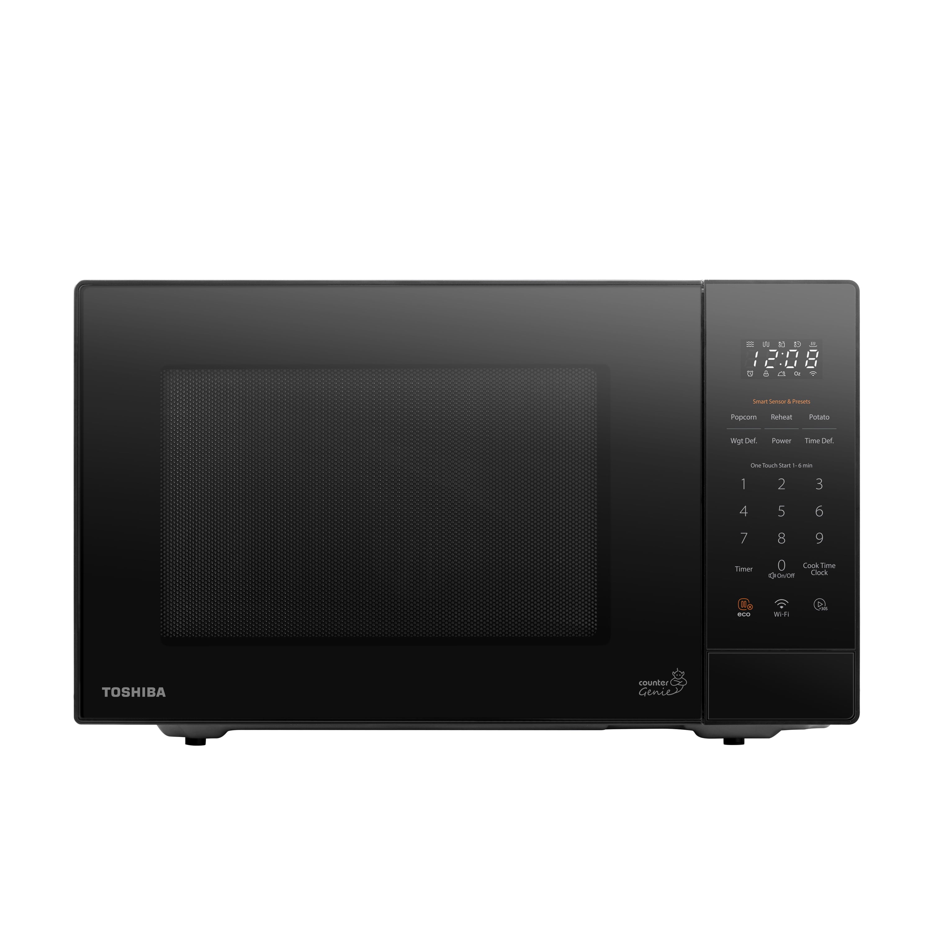 Toshiba 1.4 Cu ft Smart Microwave Oven, 1100 Watts, Black