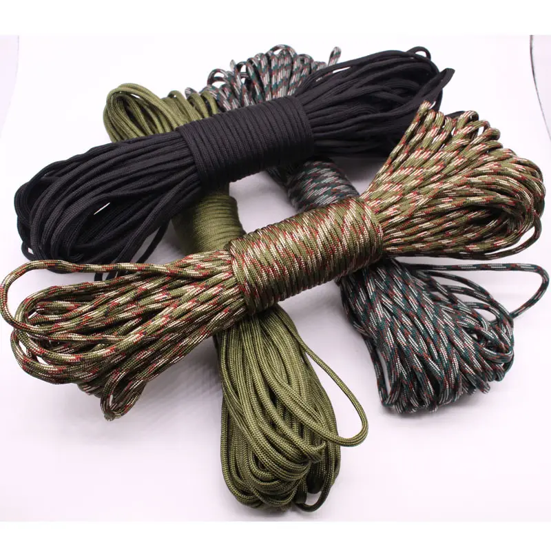 Outdoor Camping Climbing Rope Hiking Clothesline 7 Stand Cores cord for Survival Parachute 31M Long Cord