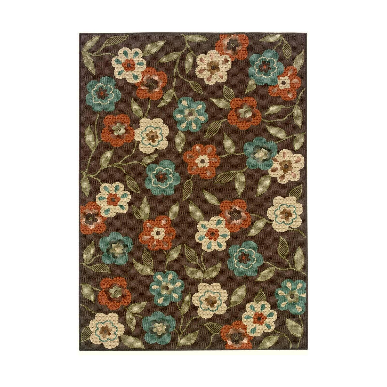 Avalon Home Malibu Floral Garden Indoor/Outdoor Area Rug