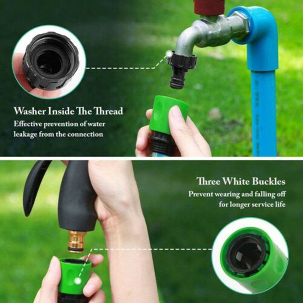 Sufanic 2Pcs Quick Garden Hose Connector 3/4inch Thread Male and Female Hose Connectors，Plastic Water Hose，Fittings Hose end Adapters