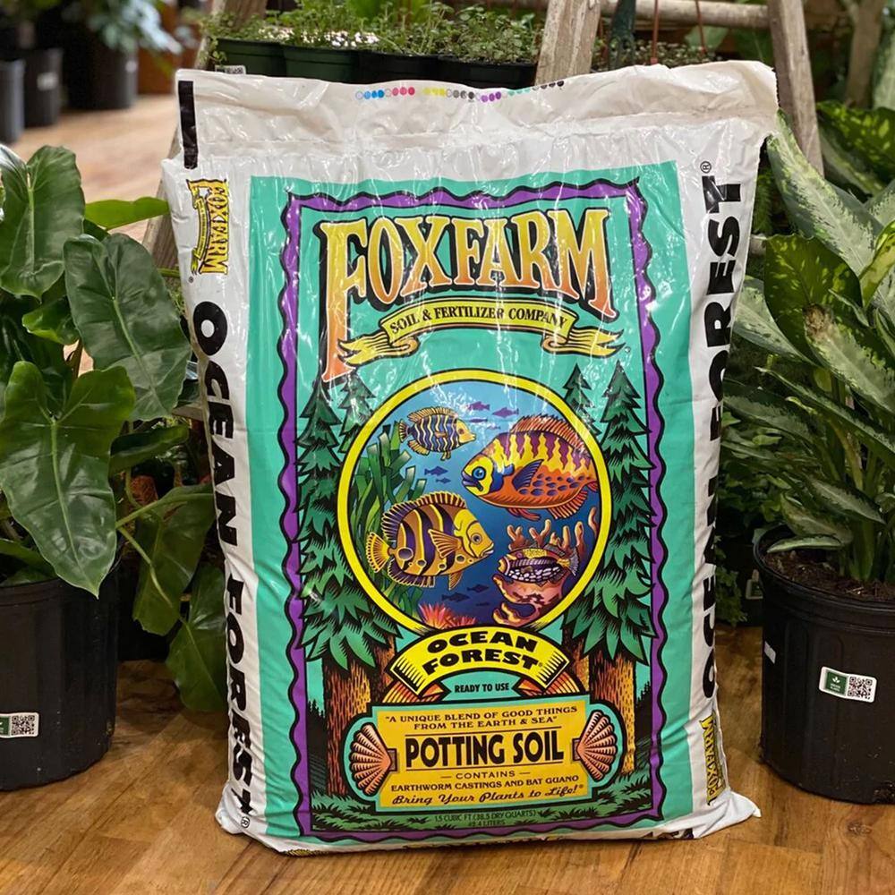 FOXFARM Ocean Forest Organic Garden Potting Soil Mix 12 qt. Bag (5-Pack) 5 x FX14053