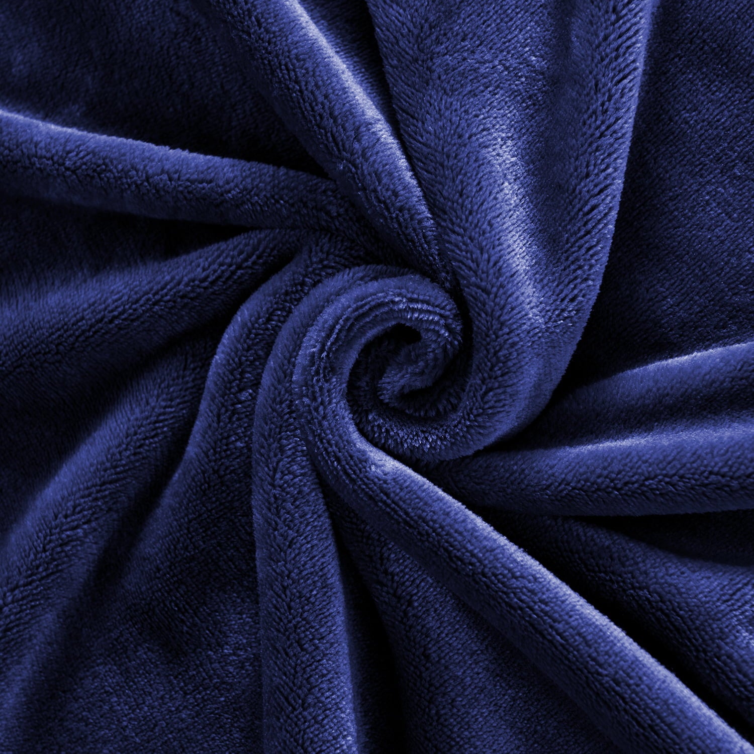 JML Fleece Bed Blankets Queen Navy - Soft Lightweight Plush Cozy Blanket Microfiber， 77