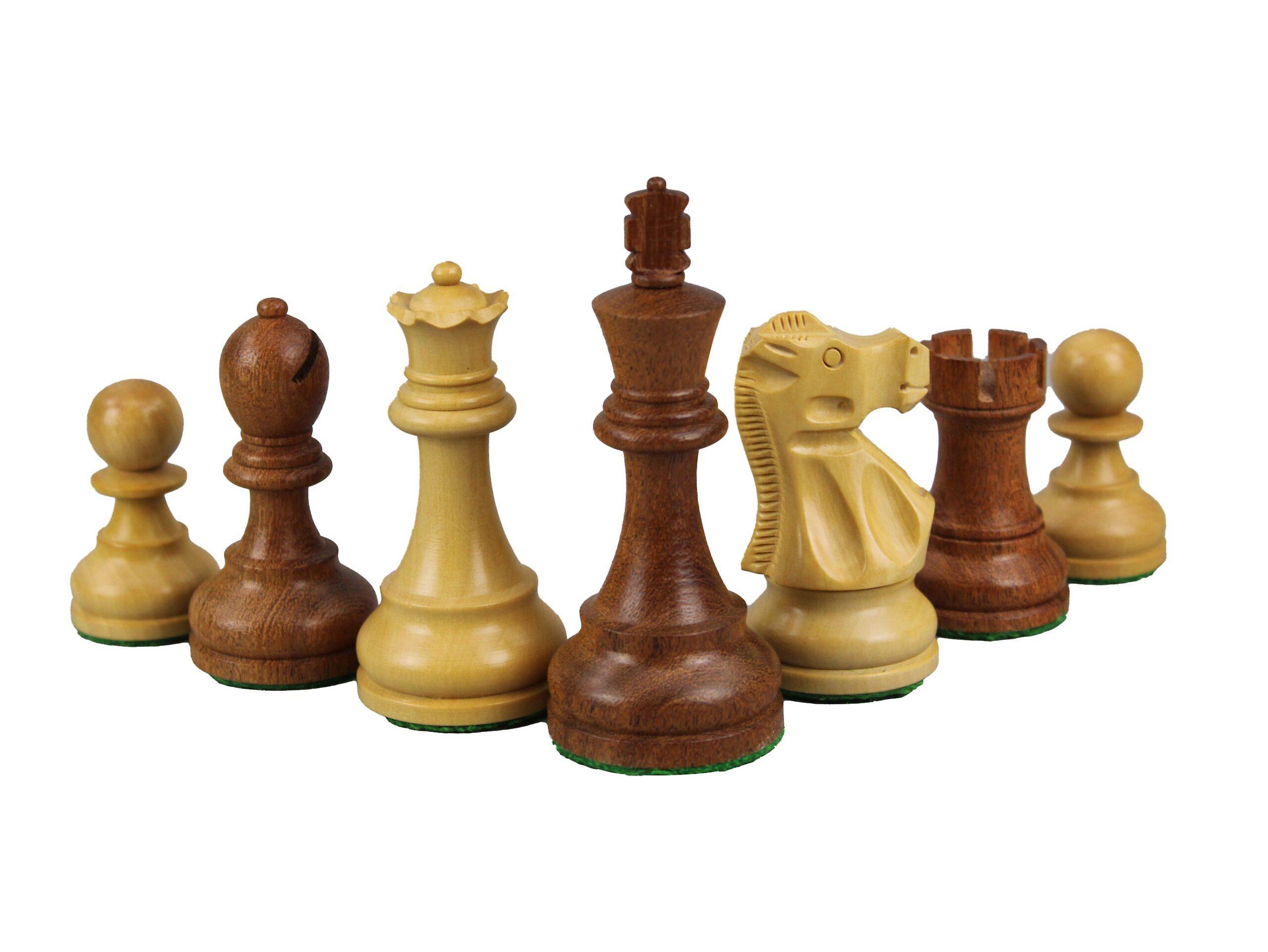 1972 Reykjavik Chess Pieces Broadbase Series Staunton Sheesham Boxwood 3.75