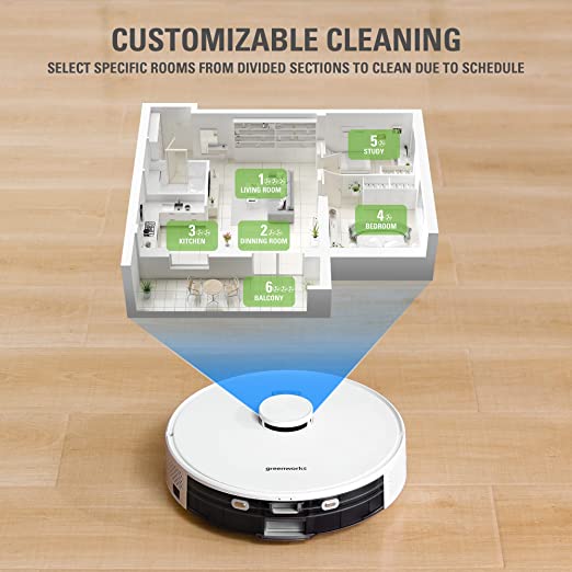 Self-Cleaning Smart App Controlled Robot Vacuum | Greenworks Tools