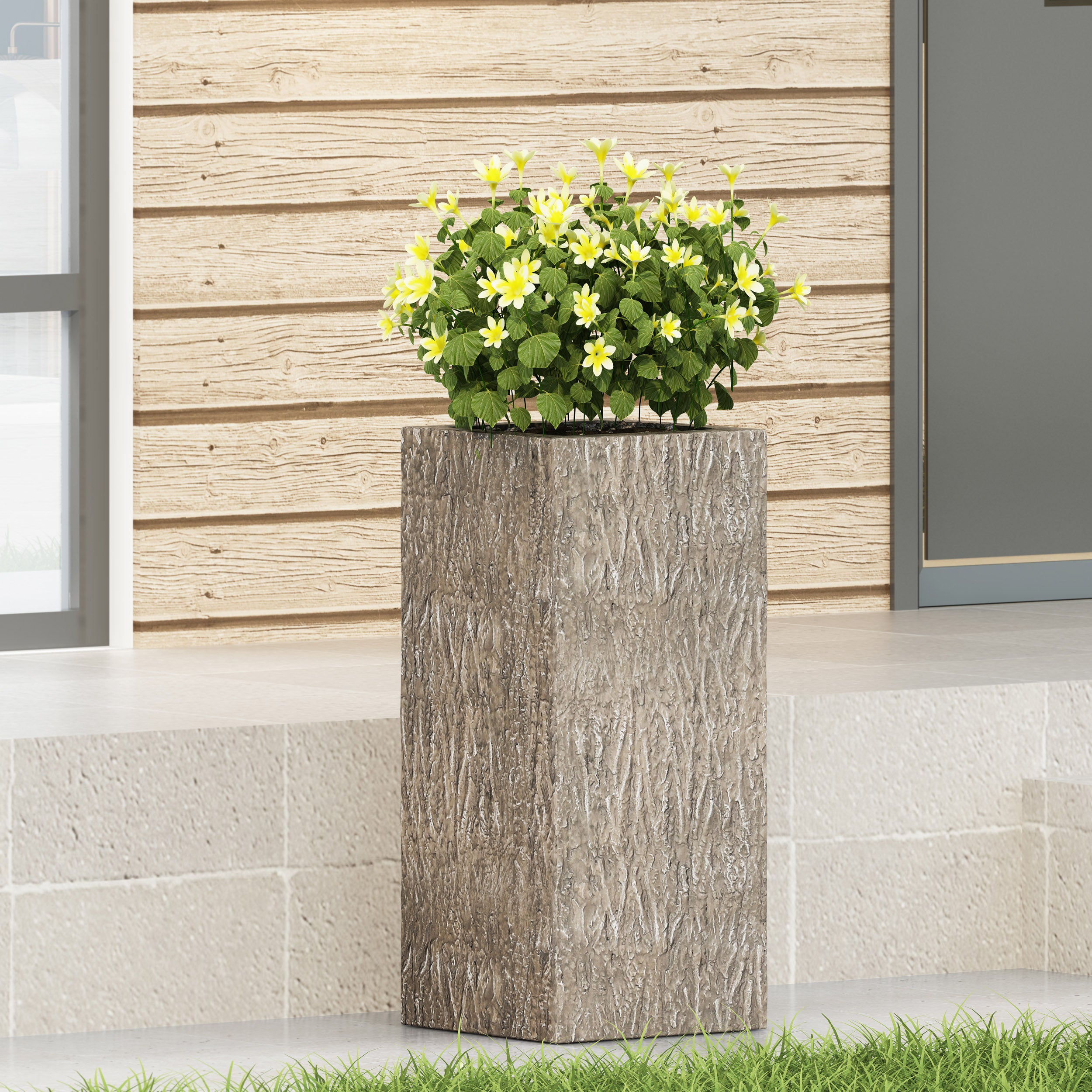 Berkamn Outdoor Cast Stone Planter