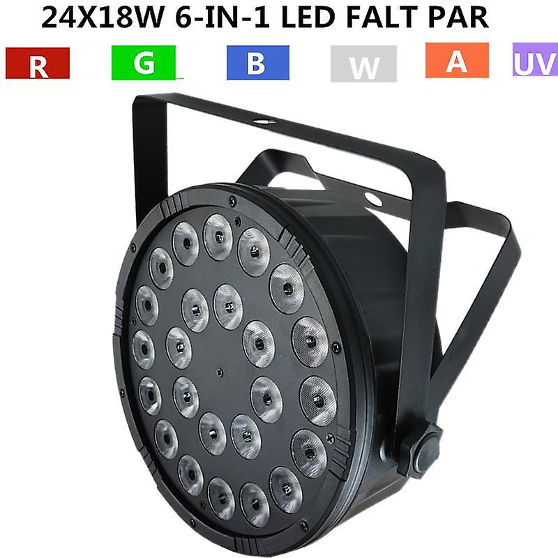 New Mold  Rgbwa Uv 6-in-1 Led Par 24x18w  Par Light / Disco Light，par Led Professional Dj Equipment