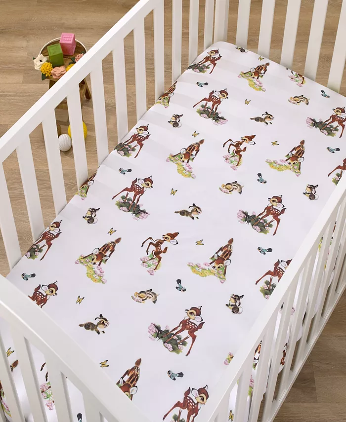 Disney Vintage-Like Bambi Fitted Crib Sheet