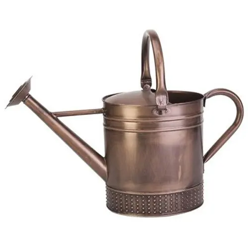 Brown Color Finished Plant Watering Iron Can Manufacturer Custom Handmade Iron Metal Plant Watering Can