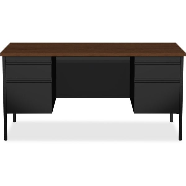 Lorell Fortress Series Double-Pedestal Computer Desk