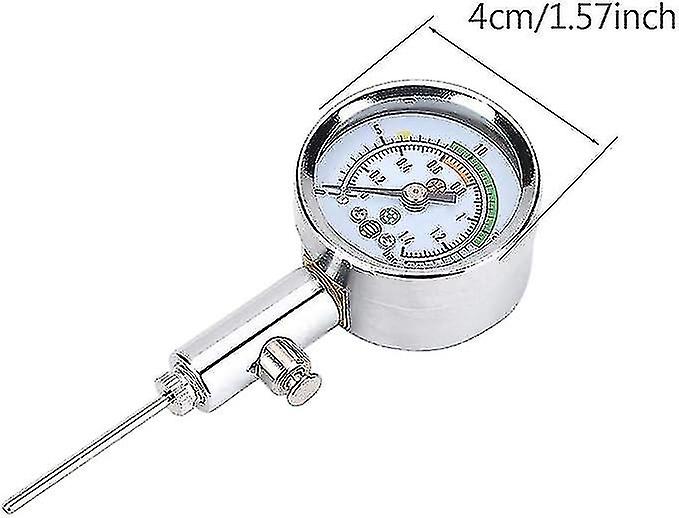 Mini Ball Pressure Gauge， Digital Heavy Duty Metal Air Pressure Gauge For Basketball， Soccer Ball， F