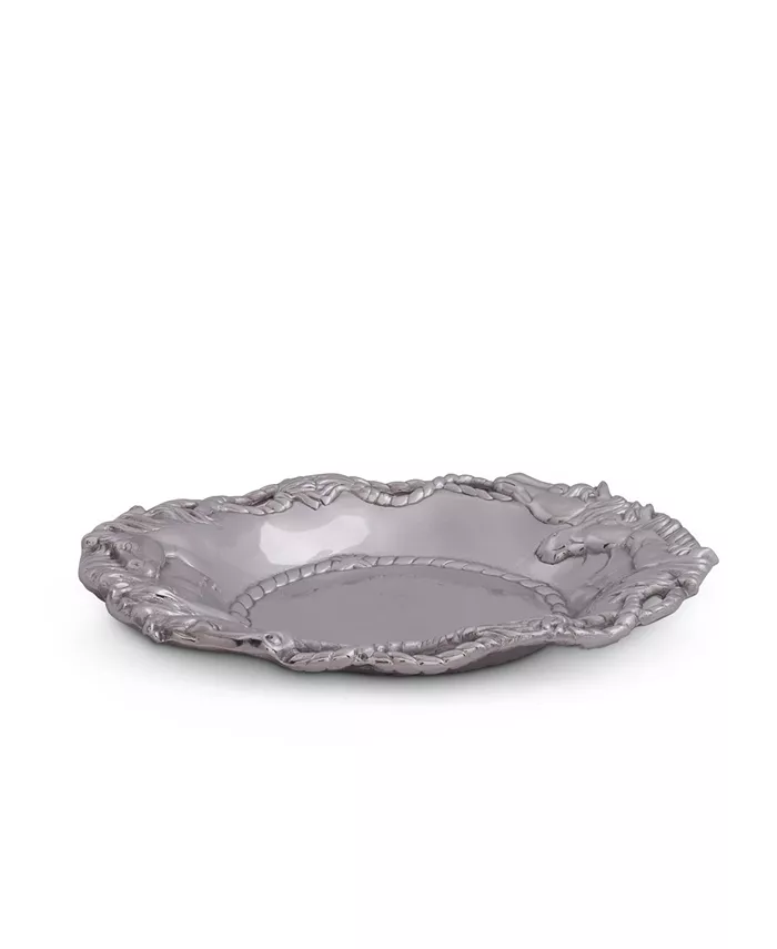 Arthur Court Designs Aluminum Horse Oval Tray