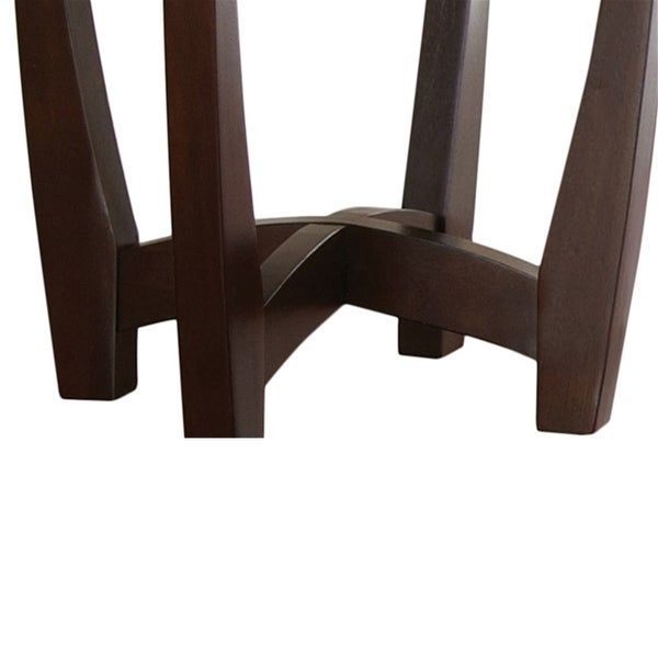 Brown Solid Wood End Table