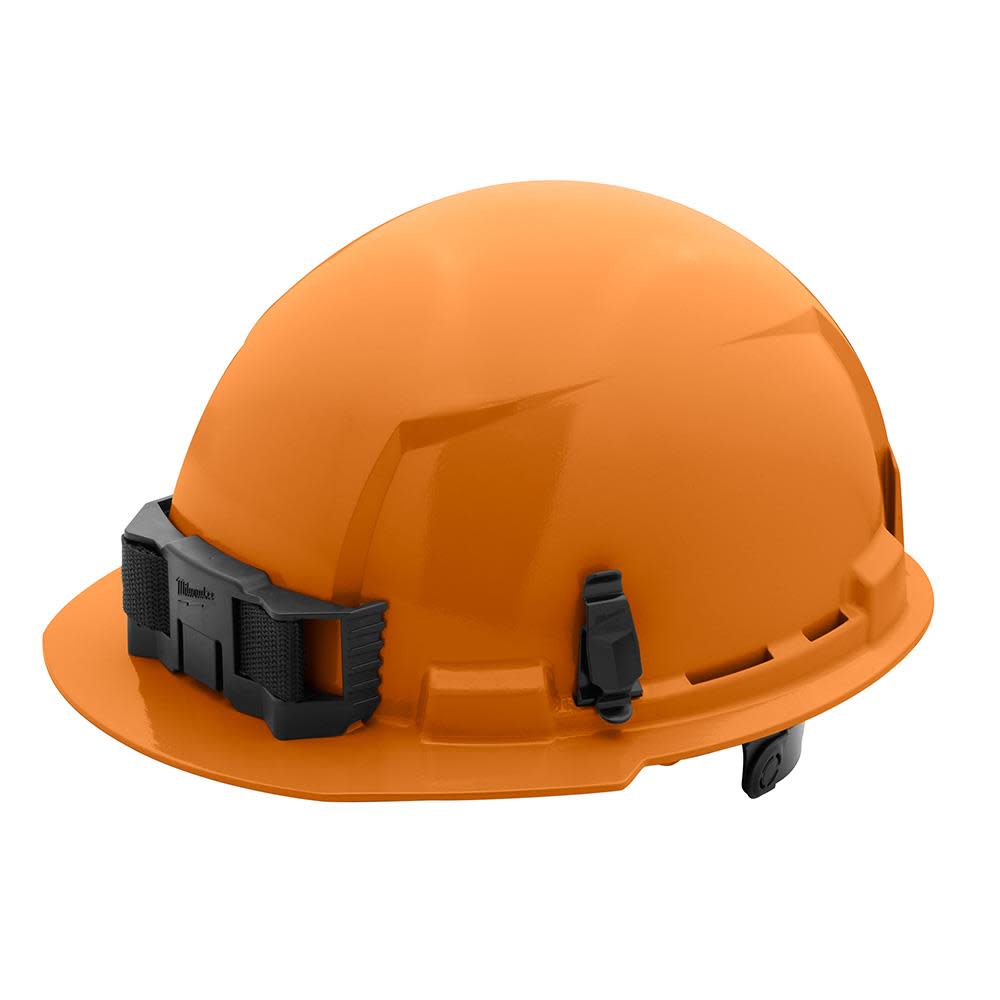 Milwaukee Orange Front Brim Hard Hat with 6pt Ratcheting Suspension Type 1 Class E