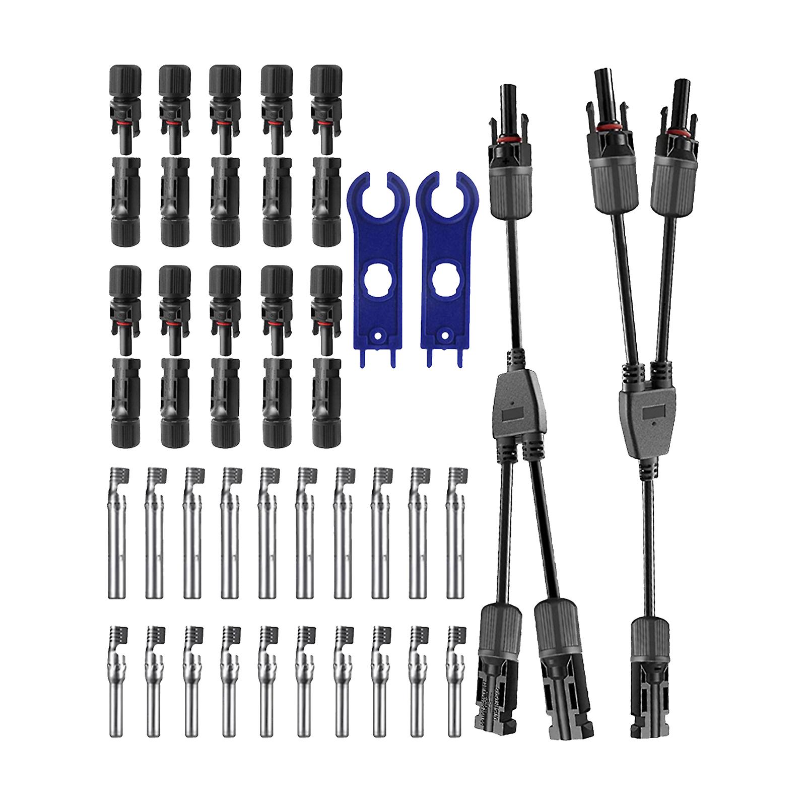 5/10/20 Pairs Connectors， 1 Pairs Spanner， 1 Pairs 1 To 2 Branch Y Type Branch Connector