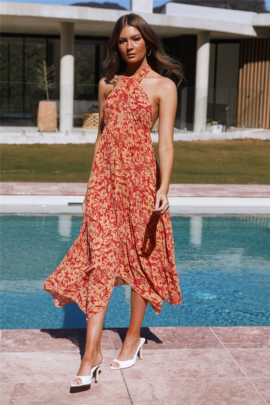 Freely Adore Maxi Dress Red