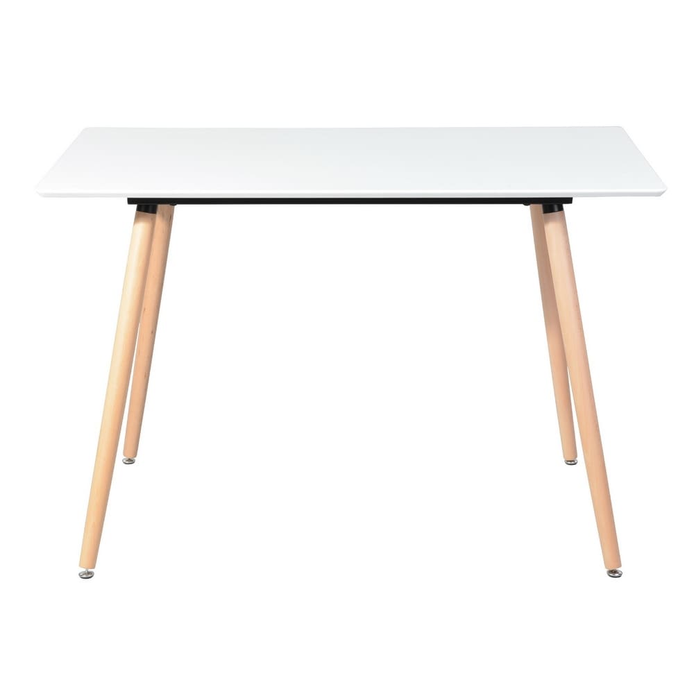 Homylin 43.3” Wooden White Dining Table