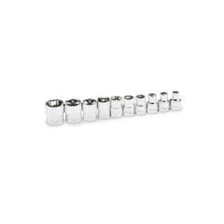 GEARWRENCH 14 in. Drive Low Profile 6-Point SAE Socket Set (10-Piece) 81395