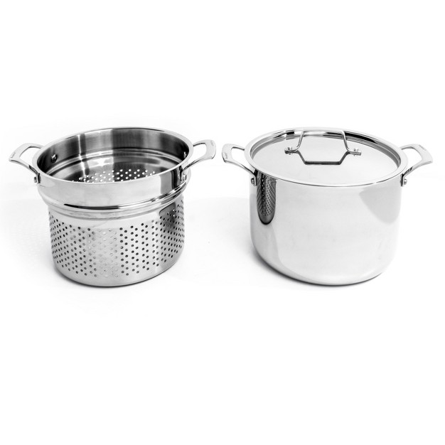 Berghoff Professional 3pc 18 10 Stainless Steel Tri ply Pasta Steamer Set