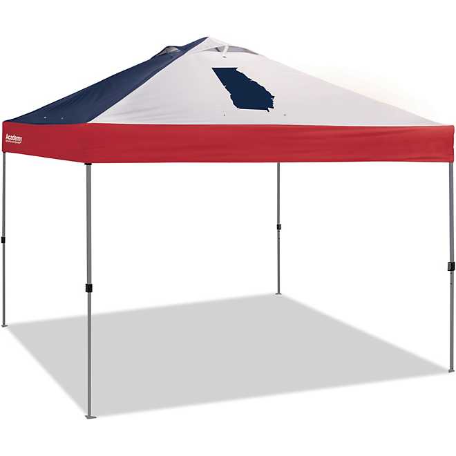 Academy Sports + Outdoors 10 ft x 10 ft One Push Straight Leg Georgia State Canopy