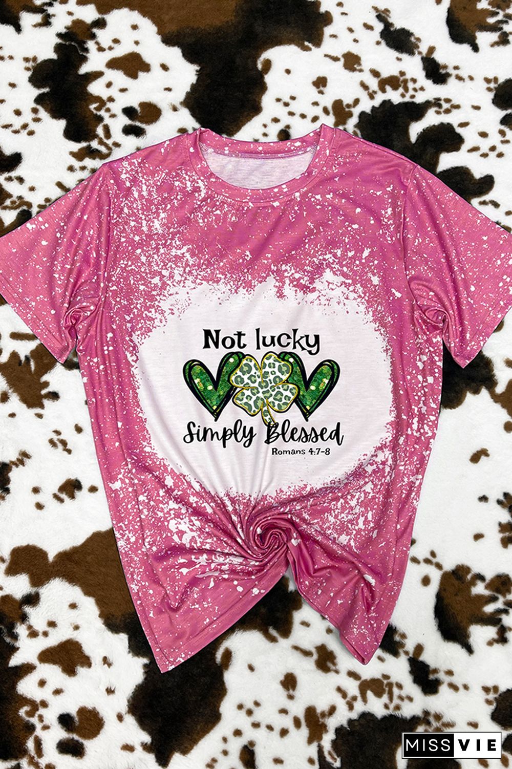 Not Lucky Just Blessed St Patrick’s Day Graphic Tee Wholesale