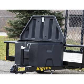 Buyers Products Company 18 in. x 19 in. x 36 in. Matte Black Plastic Trailer Tongue Truck Tool Box 1701680