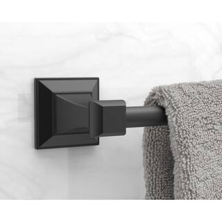 Glacier Bay Lorent 18 in. Towel Bar in Matte Black BTH-018-112