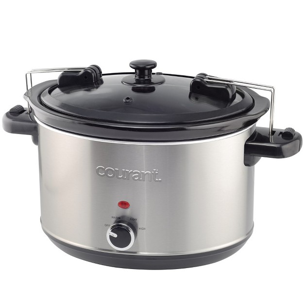 Courant 6 qt Locking Slow Cooker Stainless Steel