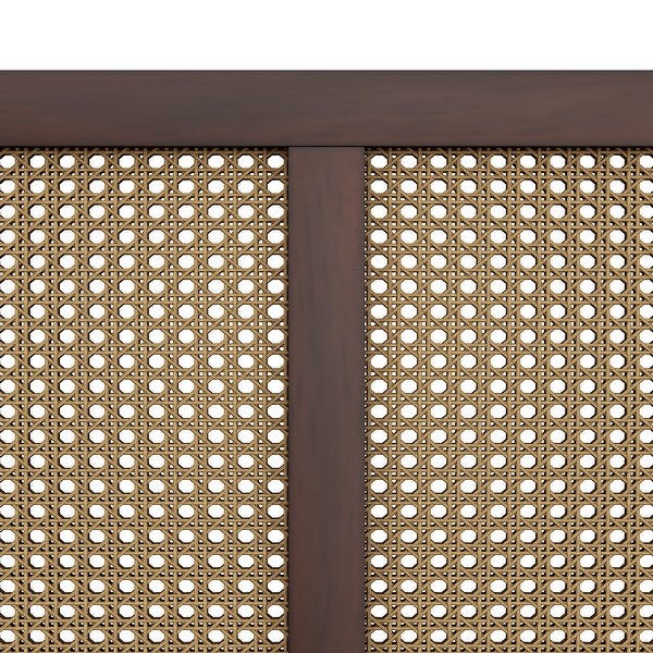 Serena Wood and Cane Panel Headboard - - 34856919