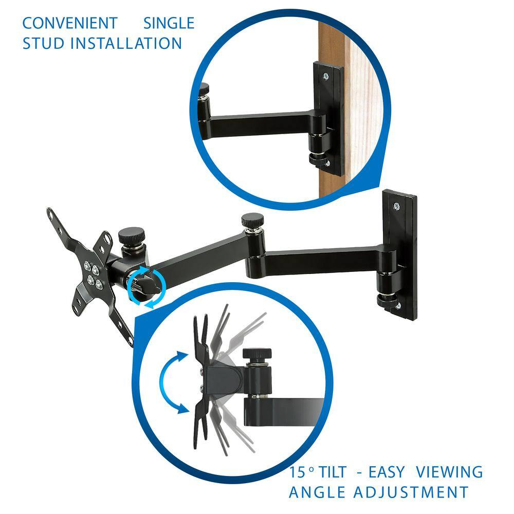 mount-it! Full Motion TV and Computer Monitor Wall Mount for 19 in. to 32 in. Screens MI-404