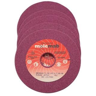 STENS New Grinding Wheel for I.D. 78 in. O.D. 4 in. Thickness 14 in. Material Ruby O.D. 4 in. 700-194