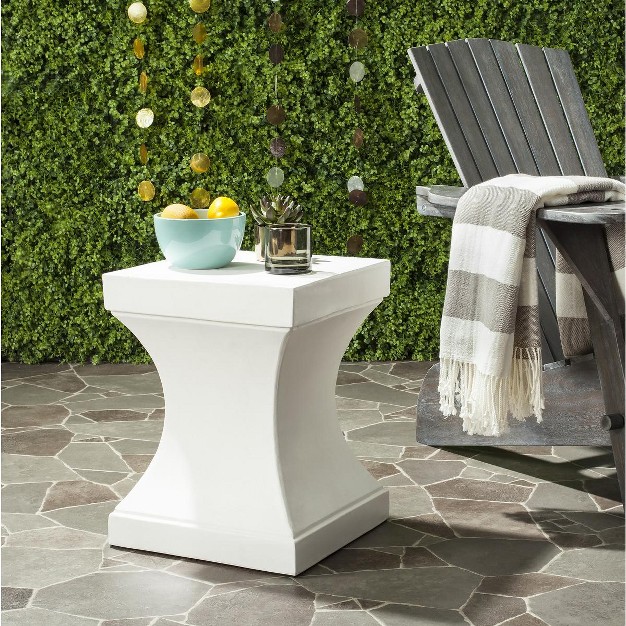 Curby Concrete Indoor outdoor Accent Stool Safavieh