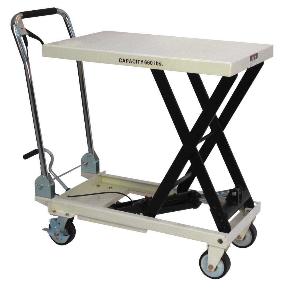 Scissor Lift Table Folding Handle 660-Lb Capacity ;