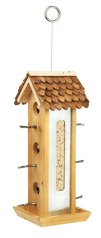 TIN JAY WOOD FEEDER 2LB