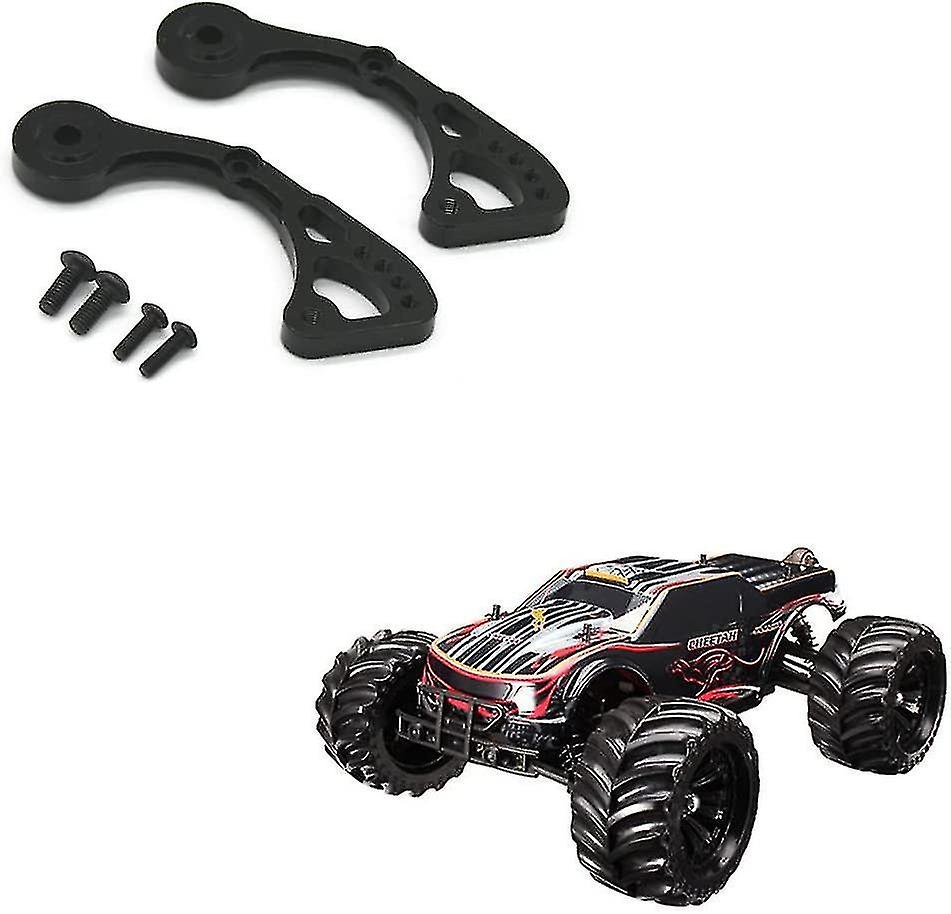 4wd Electric Remote Control Bigfoot Upgrade Metal Accessories Tail Wheel Bracket (black) (2pcs)