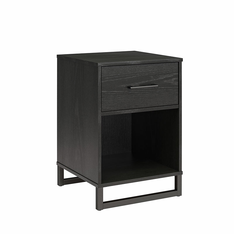 Ameriwood Home Monterey Nightstand in Black Oak