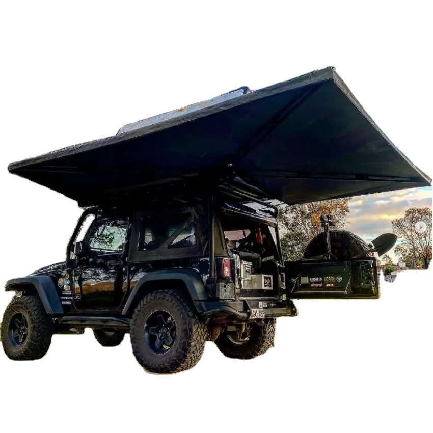 Free standing 4wd  4x4  offroad foxwing  270 degree  Awning heavy duty Self Supporting  car camper tent awing