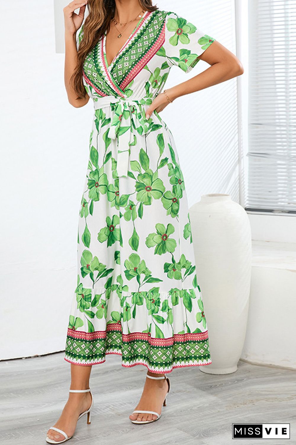 Bohemia Style Floral Maxi Dress