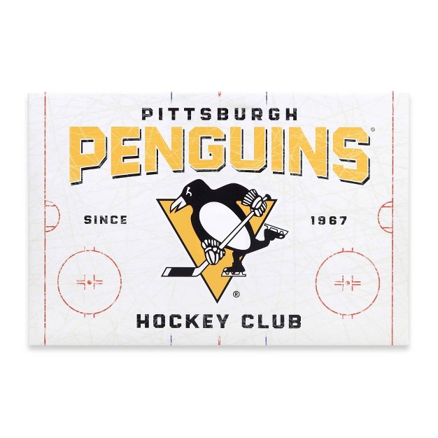 Nhl Pittsburgh Penguins Rink Canvas