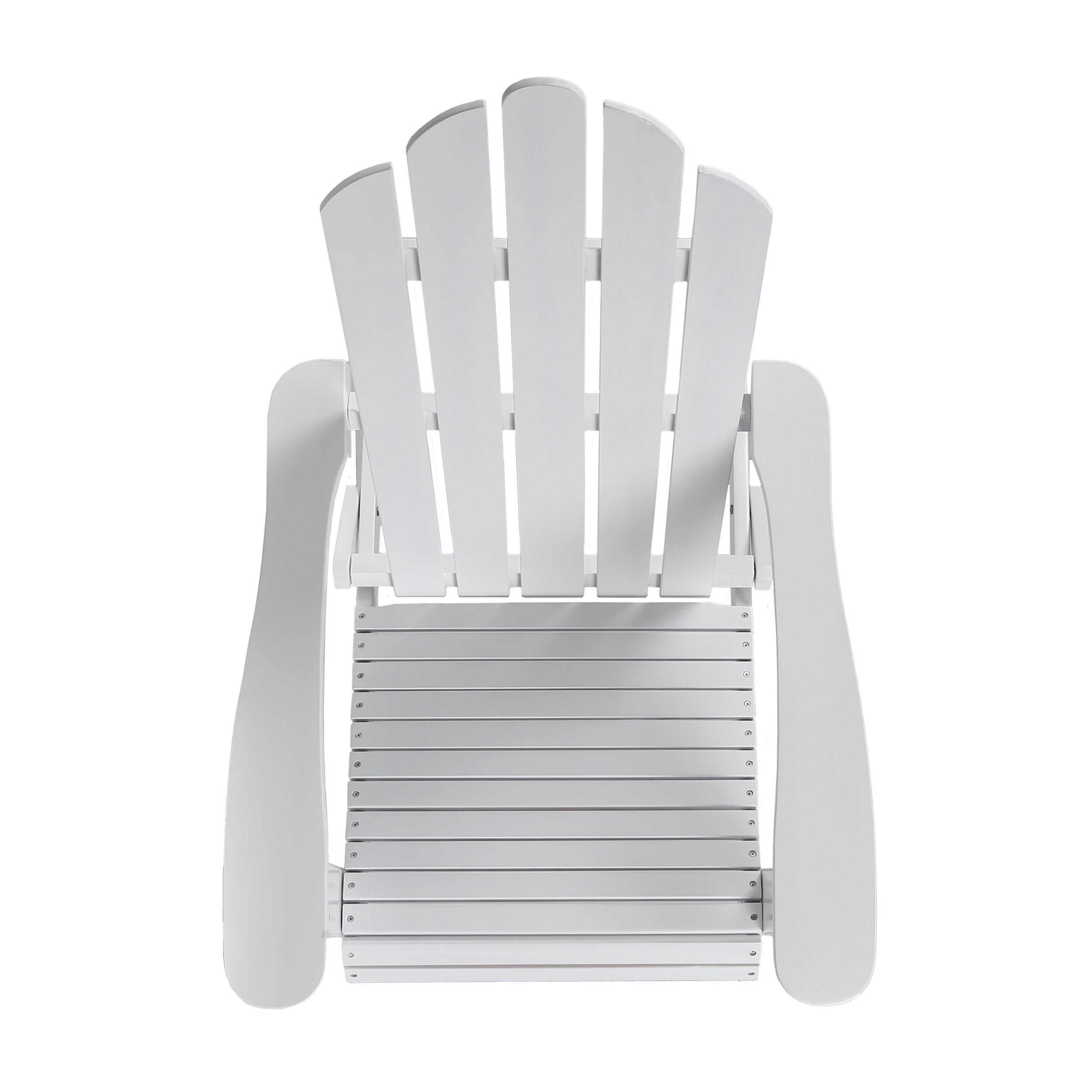 Cara Outdoor Acacia Wood Folding Adirondack Chair