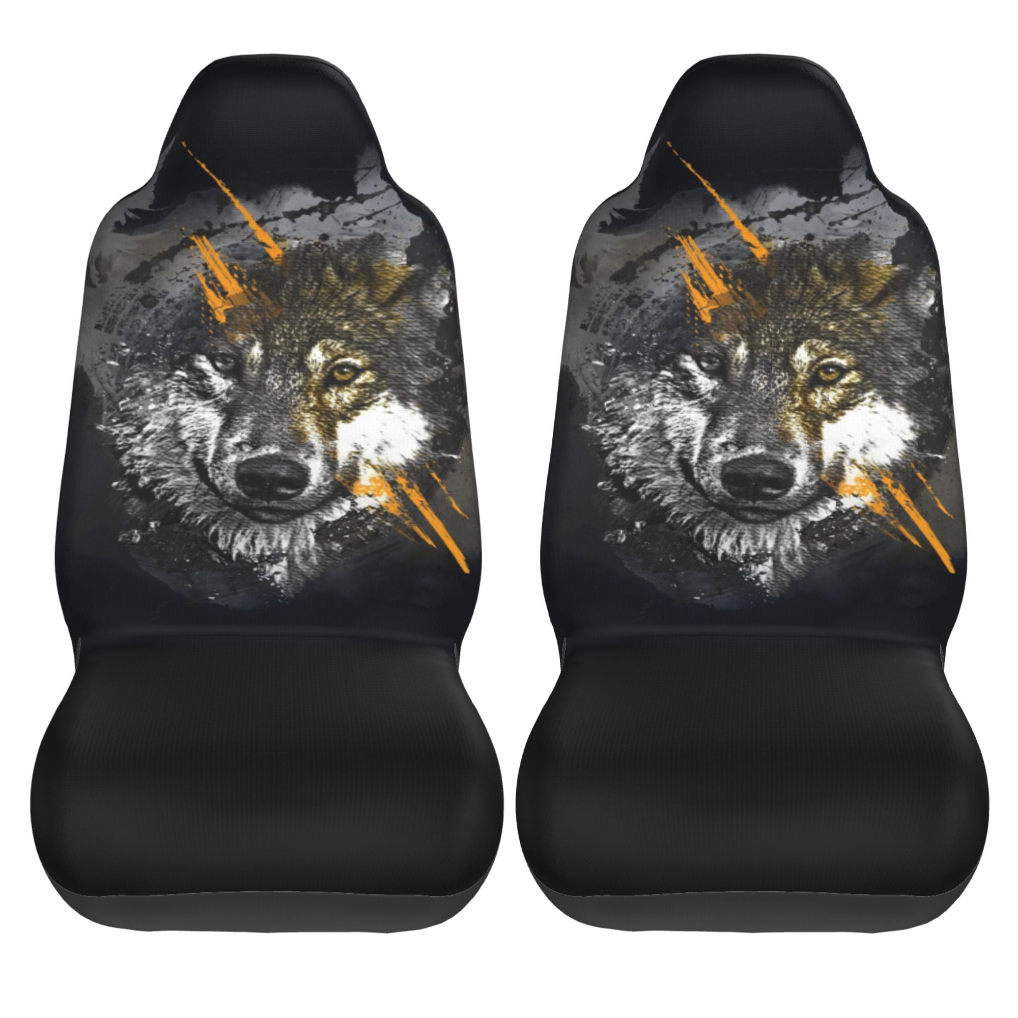 ZICANCN Car Seat Cover Wolf Animal Wildlife Car Front Seat Covers Protectors ， Automotive Seat Covers for Cars Trucks Suv