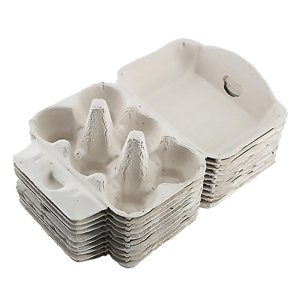 12 Pcs Egg Trays Egg Cartons Egg Cases Egg Banks Durable Reusable 6-compartment Paper Pulp Egg Storage Cups Egg Brackets Egg Holders Egg Containers Fo