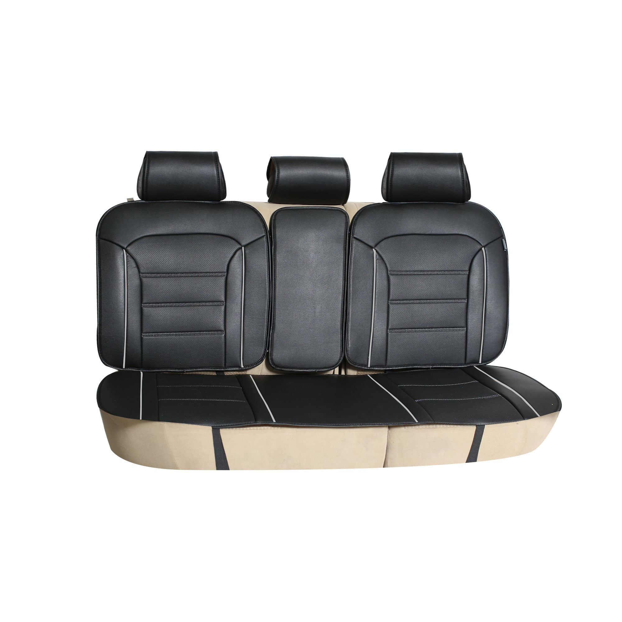 FH Group Futuristic Leather Car Seat Cushions Fit For Car Truck SUV Van - Rear Bench