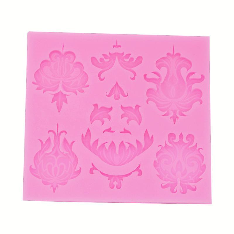 European-style New Embossed Pattern Silicone Cake Mold - 4pcs/set